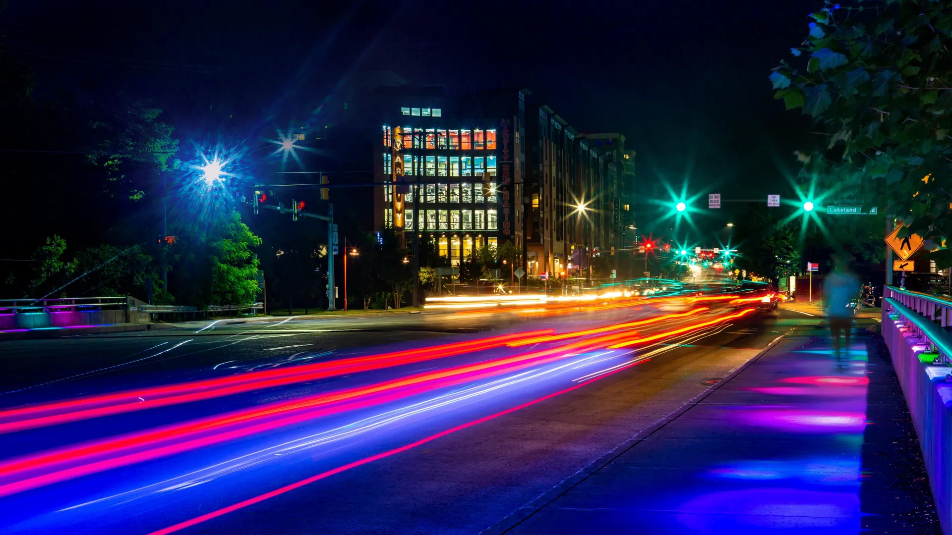 View of College Park, MD along Baltimore Avenue