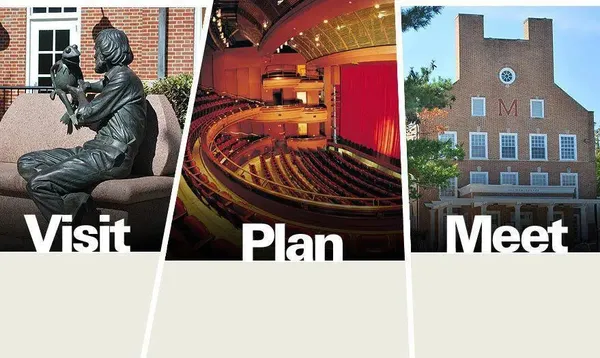 The words "Visit Plan Meet"