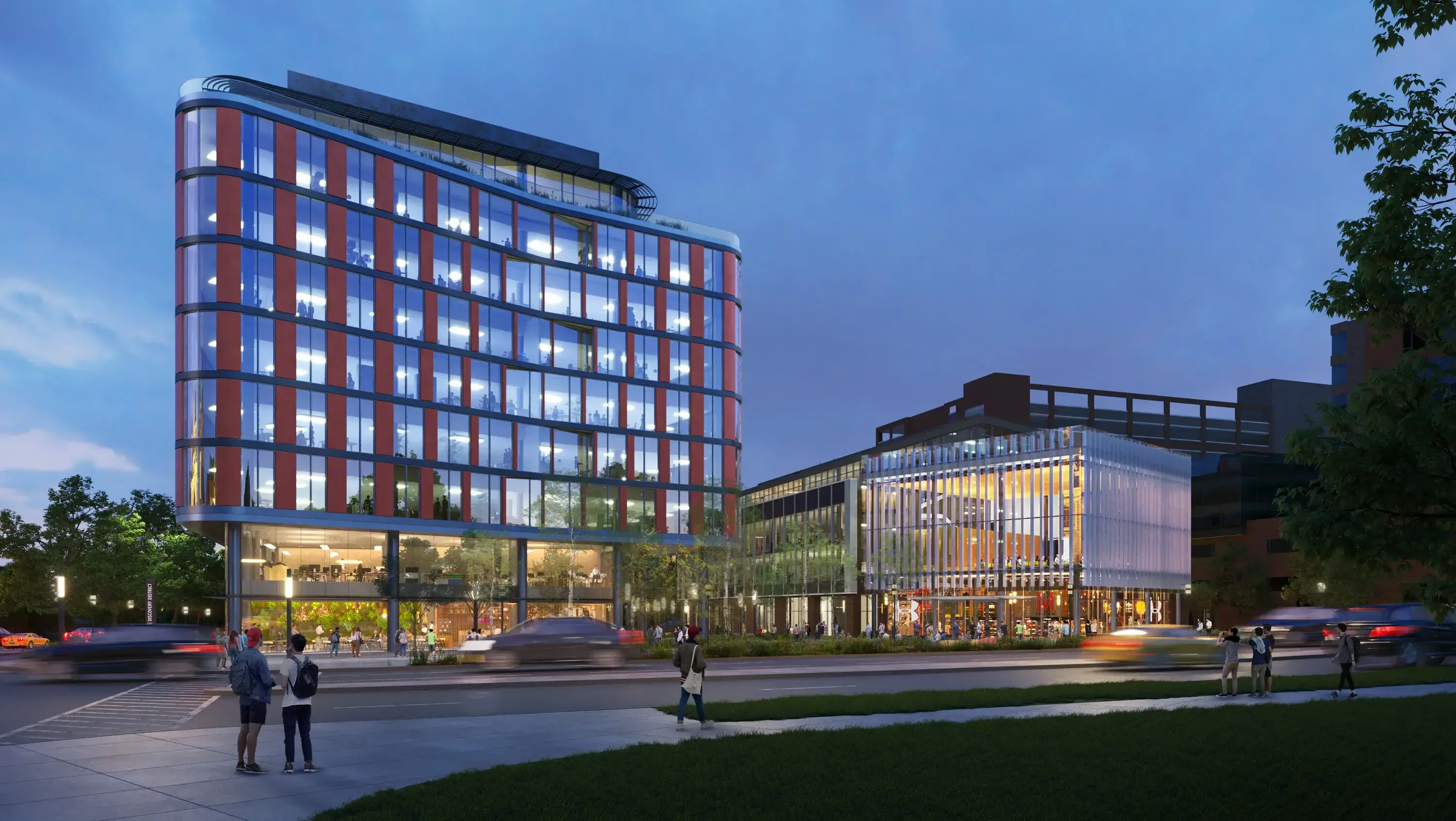 Discovery Point rendering as seen from campus