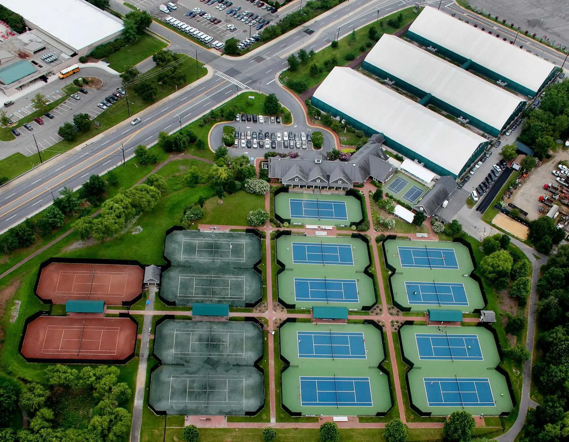 Aerial view of the Junior Tennis Champions Center (JTTC)
