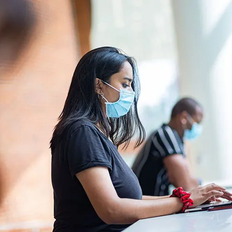 Students at Iribe Center