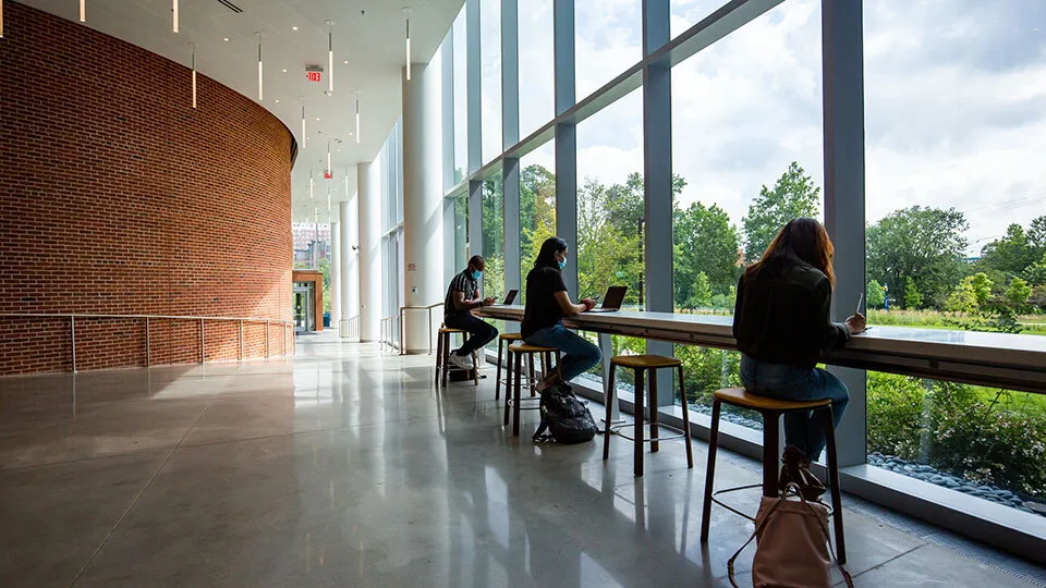 Students at Iribe Center