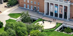 Overhead shot of UMD campus